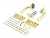 Комплект для двери Фабрика замков FZ SET 03-C 100 2H SG Матовое золото